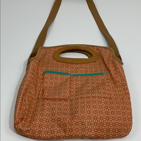Fossil canvas & leather handbag shoulder strap EUC - Picture 2 of 8
